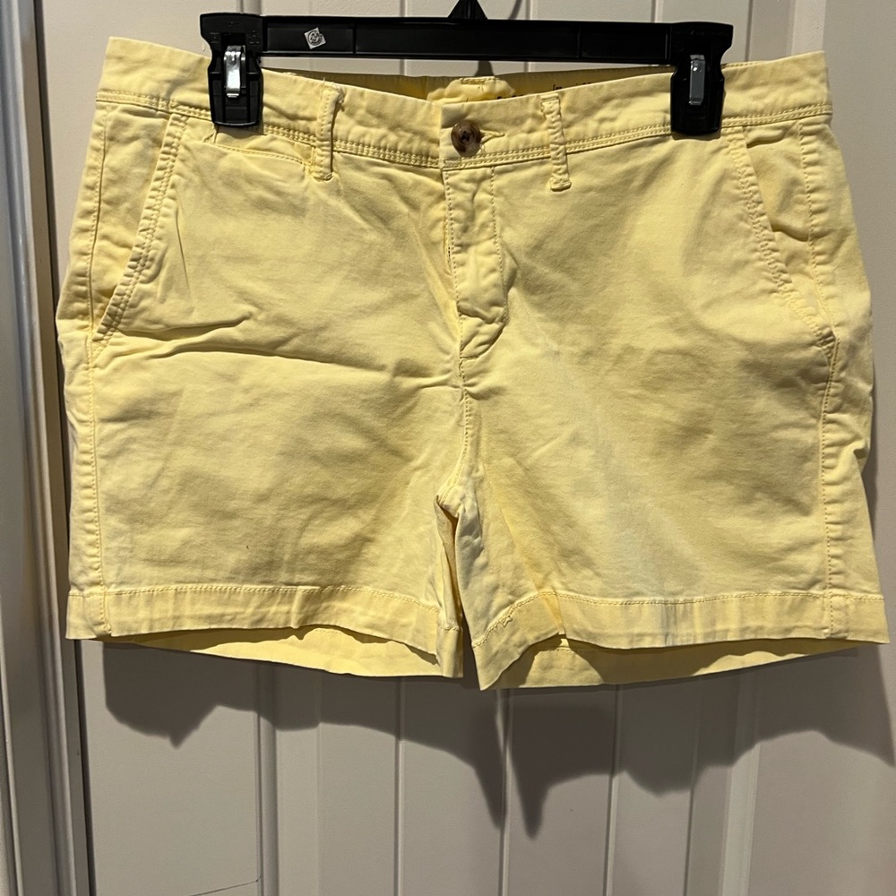 Sonoma Yellow Bermudas Casual Cotton Blend